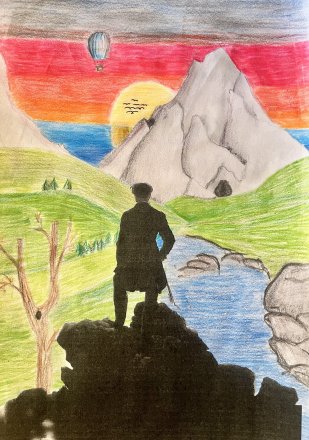 Schuelerarbeit aus dem Kunst- und Werkunterricht